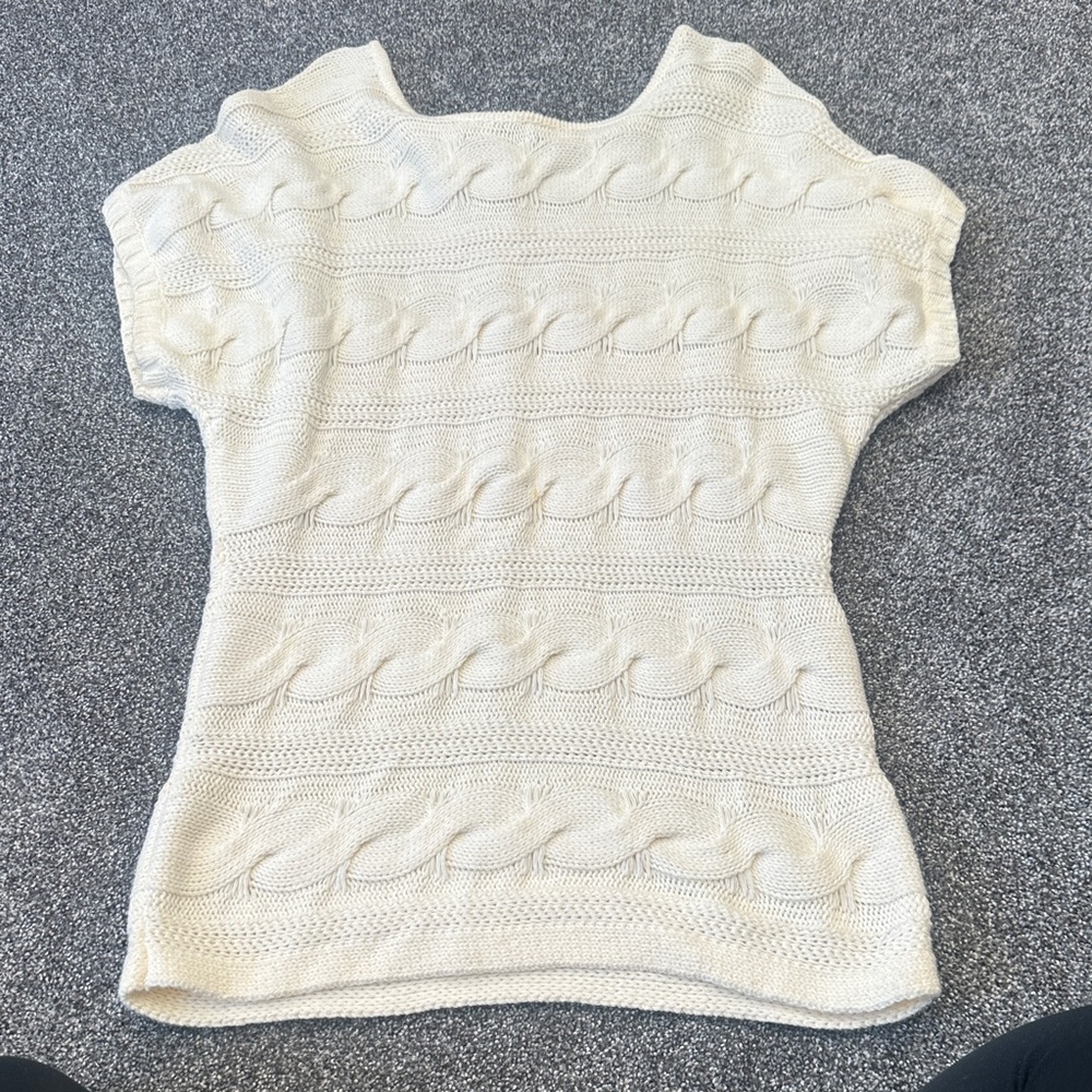 Express Cream Cable Knit Sweater